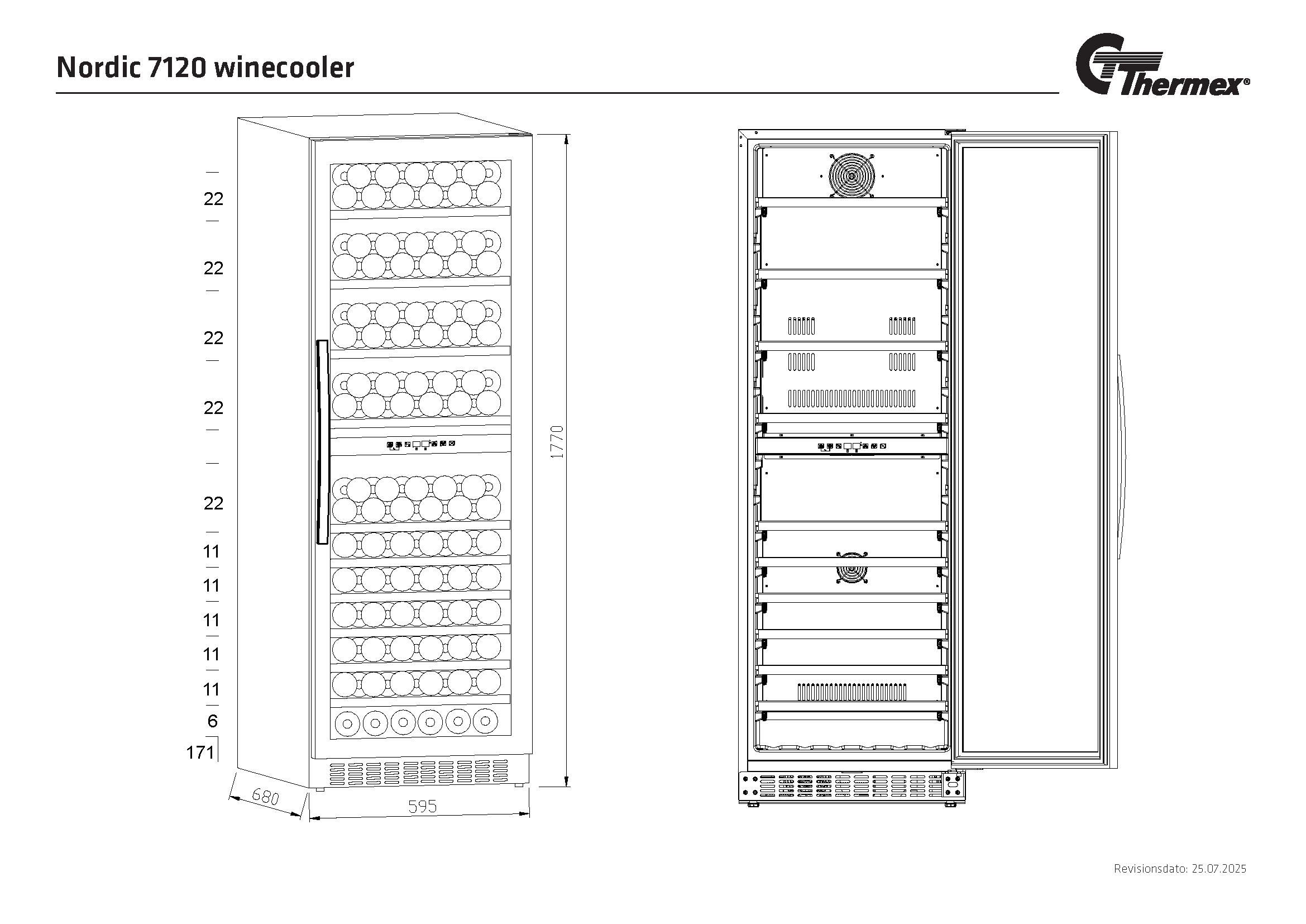 Nordic Winecooler 7120 - double zone